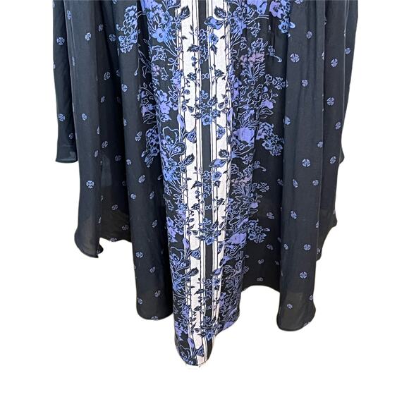 Free People Gray Caught In The Moment Floral Printed Cutout Halter Maxi Dress 2 - Picture 5 of 11